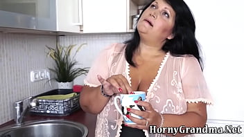 Preview 1 of Mrssage Room - Horny old cougar gets ass fucked