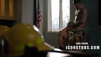 Preview 3 of Sane Lone Sexsexxx Video - Sexy Firemen Raise The Heat