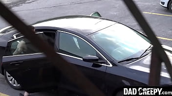 Preview 1 of Big Nipel Boobs - Step Daddy Fucks His Young Stepson in The Car - Markus Kage and Brent North