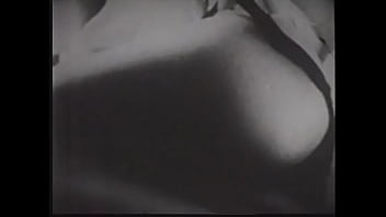 Preview 3 of Domina Flashlicht Milke - Busty pornstar in black lingerie caresses her wet pussy in 60s erotic movie