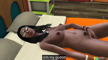 Preview 2 of Sqeert Woboydy - step Son helps his widowed step mom and left her pregnant after he found her naked in her bed after masturbating - indian stepmother