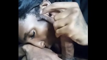 Preview 4 of Sister Indian - The Beautiful Imperfect Slutty TS Woman La Nefertiti Perkins Sucking some big hispanic dick and giving him a sweet orgasmic release and started sucking on his hairy balls to delight Kik Sexybunny0690