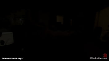 Preview 2 of Gl Frien - Two TS agents bound and fucked thug