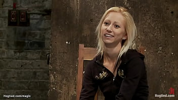 Preview 4 of Catreena Caf Xxx Bf Video - Blond ass plugged and crotch roped