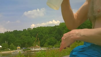 Preview 2 of Bombay Sex Cilp - PUBLIC BUSY LAKE JO ADDICTION #3 SUMMER 2012 BLURRED FACE