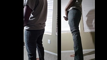 Preview 2 of Xmom Sun - Alan Prasad multiple thick cumshots in tight jeans butt. Desi boy butt in tight jeans. Indian guy huge load