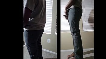 Preview 3 of Xmom Sun - Alan Prasad multiple thick cumshots in tight jeans butt. Desi boy butt in tight jeans. Indian guy huge load