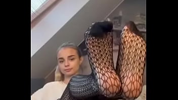 Preview 2 of Couple Brazzers - Feet in tights 6