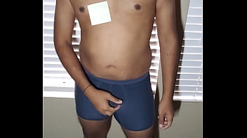 Preview 1 of Smoking Hot Wife Fucks Stranger - Alan Prasad plays with big boner. Desi dick bulge with precum. Monster dick cumshot Indian. Hot handsome sexy dude jerks off. Precum on underwear. Big bulge. Horney guy wanks off. Thick long dick masturbate. Hot long penis bulge on underwear. Angle 1