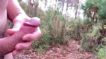 Preview 2 of Small Peins Sex - Hiking in the woods