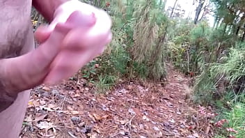 Preview 4 of Small Peins Sex - Hiking in the woods