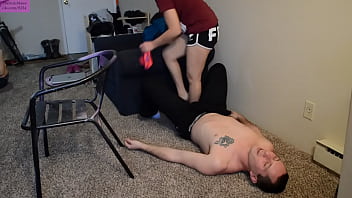 Preview 3 of Inadea Xxxbpp Video - TSM - Dylan tramples and jumps on me wearing her cute socks