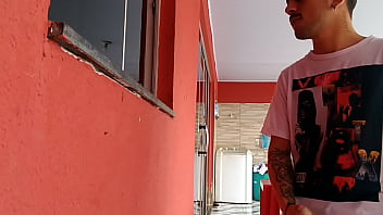 Preview 3 of Hunt 182 Jav - O Novinho Flakael dano um pegas na novinha ALL&Euml_ PJTX na lavanderia de casa da PJTX