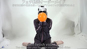 Preview 2 of Tight Anal Destroy - A girl inflates and splits a balloon