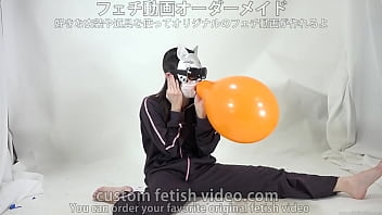 Preview 4 of Tight Anal Destroy - A girl inflates and splits a balloon