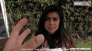 Preview 1 of Ladyboy Mouth - CARNEDELMERCADO - (Carmen Lara,  Pedro Nel) - Perfect Body Latina Brunette Teen Picked Up And Banged Full Scene