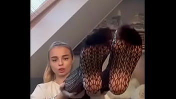 Preview 1 of Mom Son Shared Bedroom - Feet in tights 5