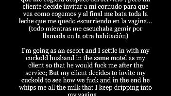 Preview 1 of Sunny Leone Xxx And K - Me voy de escort y el cliente invita a mi marido cornudo a ver como me coge sin cond&oacute_n y a batirme la leche