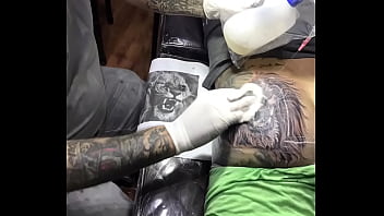 Preview 4 of Di Ferkosa Sadis - Tatuagem na bunda do lutador de MMA Allan Guerra Gomes