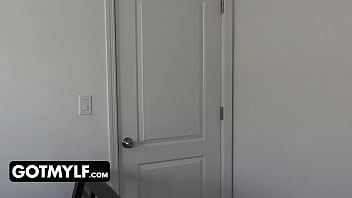 Preview 1 of Fly Girls Full Video - Big Titted MILF Swallows Her Stepsons Huge Pulsating Cock While Her Husband Is On Business Trip