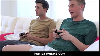 Preview 1 of Neyla Jorden - Twink Stepbrothers Threesome - Kai Masters,  Braden Taylor,  Jesse Zeppelin