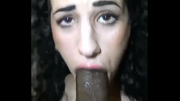 Preview 1 of Open Eye Cum - Donnell  sucking a big black dick like a pro.