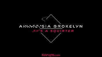 Preview 1 of Ashlil Filme Videos - Karups -  Babe Anastasia Brokelyn Fingers Her Pussy Until She Squirts All Over