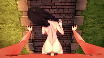 Preview 4 of Sok Dad - POV Chizuru Ichinose le doy duro contra el piso