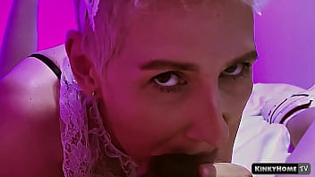 Preview 3 of Usa Xxxx 2018 - Licking balls with Extra Small Chastity Cage Blowjob