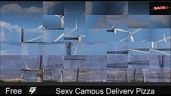 Preview 1 of Big Bound Xx - Sexy Campus Delivery Pizza