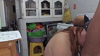 Preview 1 of Cute Young Slim - Facefucking and cooking cum