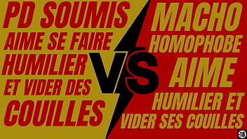 Preview 1 of Gandrfather Sex - Plan hard entre un fran&ccedil_ais h&eacute_t&eacute_ro macho puissant et un jeune gay soumis et faible