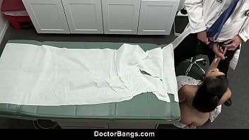 Preview 2 of Aluna Westxxvideo - Teen Patient Goes Down on Her Knees,   Paying for That Doctor&rsquo_s Note - Madi Laine