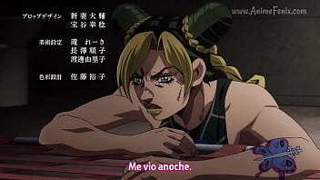 Preview 1 of Inspect Girl In Room - Jojo&#039_s bizzarre Adventure: Stone ocean Cap 1 sub espa&ntilde_ol