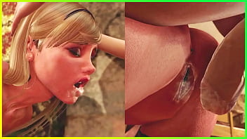 Preview 4 of Www Xvideo America - 3D Shemale step Aunt and her step Son fucked step Sister in all Holes and CUM in Pussy and Mouth - Hot Futanari Animated Sex
