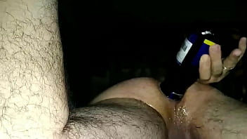Preview 3 of Hesitant Wife Stranger - Bottle oil on ass 2
