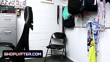 Preview 1 of Cam Flow - Shoplyfter - Petite Blonde Suspected In Security Threat Taken To The Backroom For Questioning