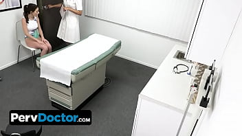Preview 1 of Stacy Martin - PervDoctor - Fit Olympic Gymnast Makes Her Doctor Hide Her Positive Test With Her Tight Pussy