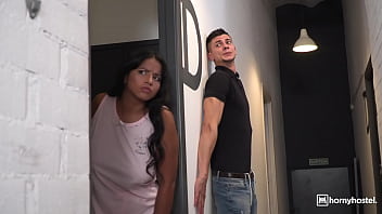 Preview 3 of Latex Heavy R - HORNYHOSTEL - (Amy Amor,  Tommy Cabrio) - Huge Tits Spanish Babe Gets Her Pussy Fucked By Her Best Friend Preview Video