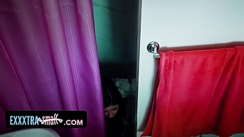 Preview 2 of Alexisa Col - Exxxtra Small - Tiny Fit Girl In Mini Skirts Summons Big Black Cock And Takes Huge Load On Her Face