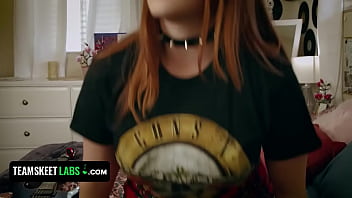 Preview 2 of Bebi Xx3 - Curvy Milf And Her Plump Assed Stepdaughter Bang One Cock Until They Cum And Brake The Spell Parody