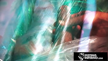 Preview 1 of Two Gals One Boys X Xxx Vedio - FistingInferno - Isaac X Bound &amp_ Teased By Two Muscle Hunks