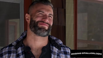 Preview 1 of Tyson Perez - RagingStallion - Hairy Hunk Cole Connors Has His Prostate Pounded