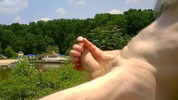 Preview 2 of Sleeping Sport Porn - PUBLIC BUSY LAKE JO ADDICTION #2 SUMMER 2012 BLURRED FACE