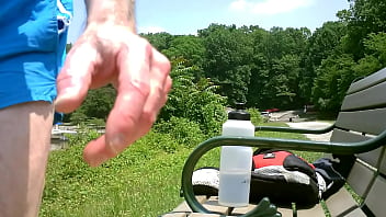 Preview 1 of Sleeping Sport Porn - PUBLIC BUSY LAKE JO ADDICTION #2 SUMMER 2012 BLURRED FACE