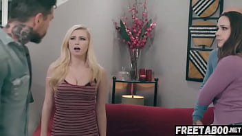 Preview 2 of Step Mom Fuck Video - Slut Sucks Bfs Cock In Front Of Parents - Full Movie On FreeTaboo.Net