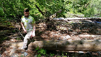 Preview 1 of Kristina Rosemy S Hot Friend - Outdoor jerkoff