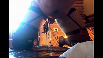 Preview 1 of 3x Napal - Micro cock sissy faggot cum multiple times while being machine fucked in her ass!