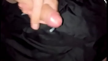 Preview 2 of Passionate Boob Sucking - Masturbando mi verga con calzones