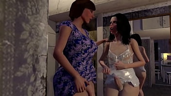 Preview 2 of Kortney Kane Mom - Animated Anal Sex with Shemale where Transvestite Step Son fucking MILF and CUM